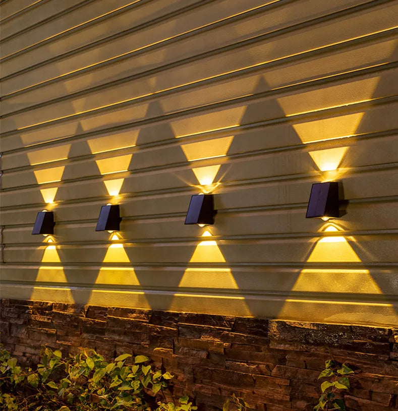 NovaLicht Solar Wall Lamp with Automatic LED Outdoor Lighting | Bowlift