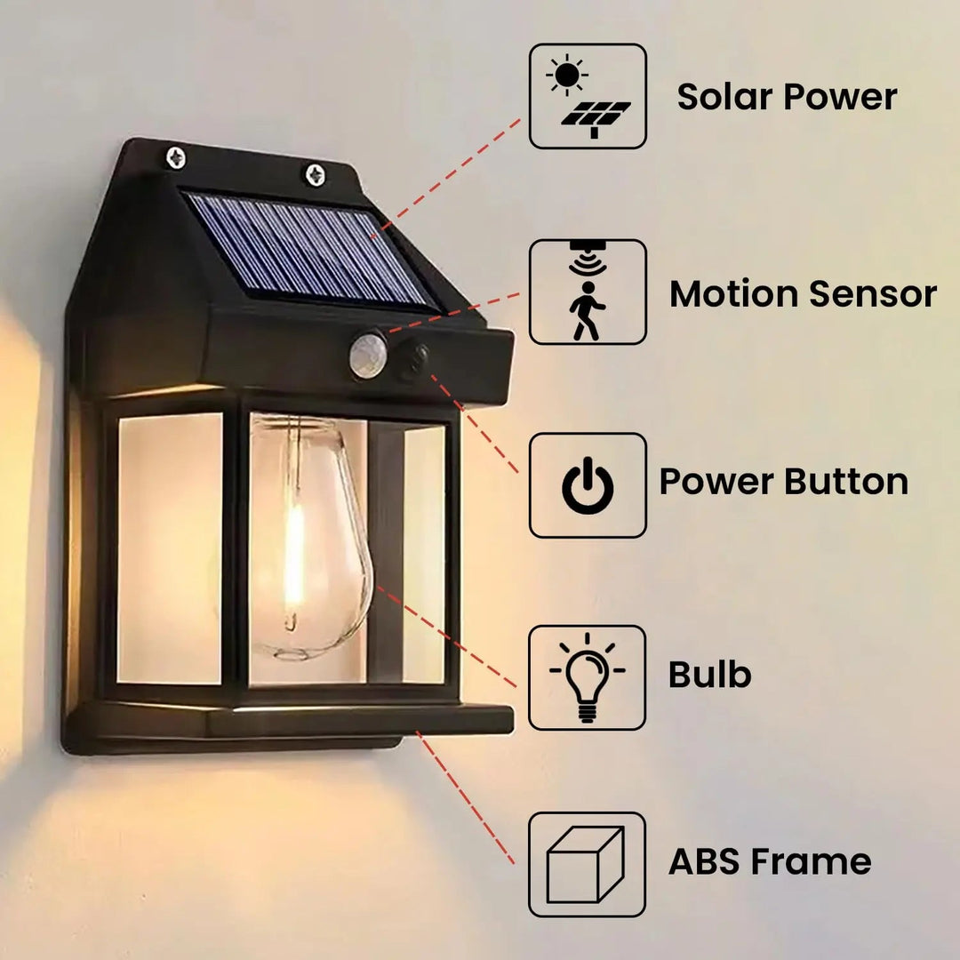 BowLift | Solar Wall Light – Weatherproof Outdoor Lighting with Sensor
