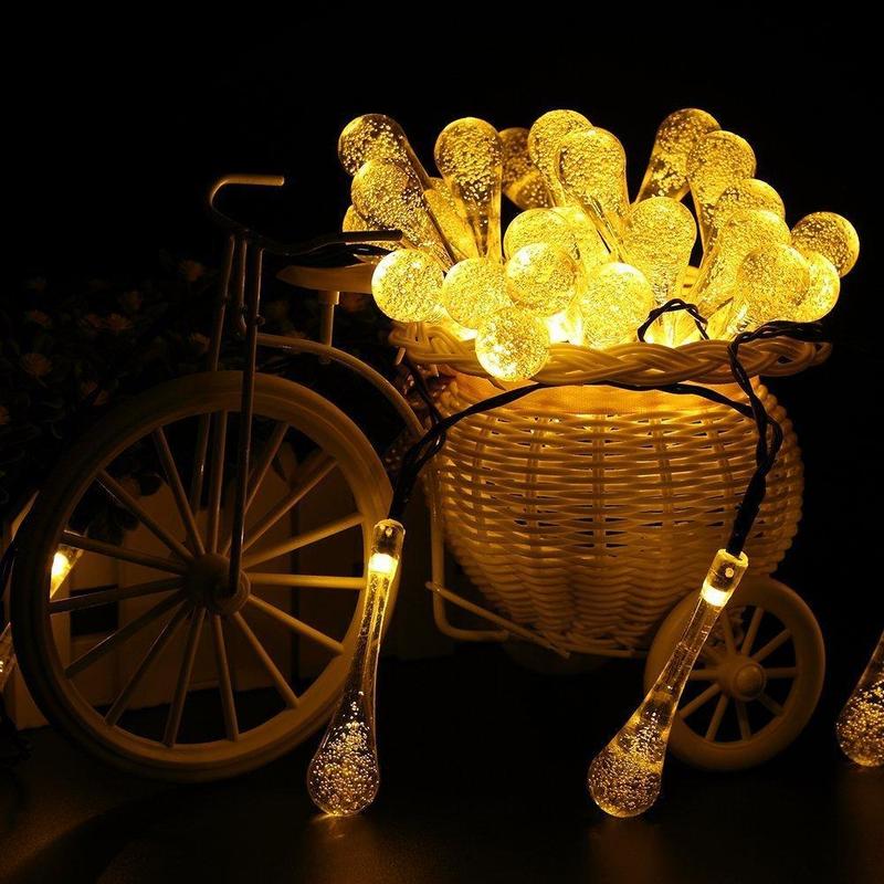 BowLift | Solar Water Droplet String Lights