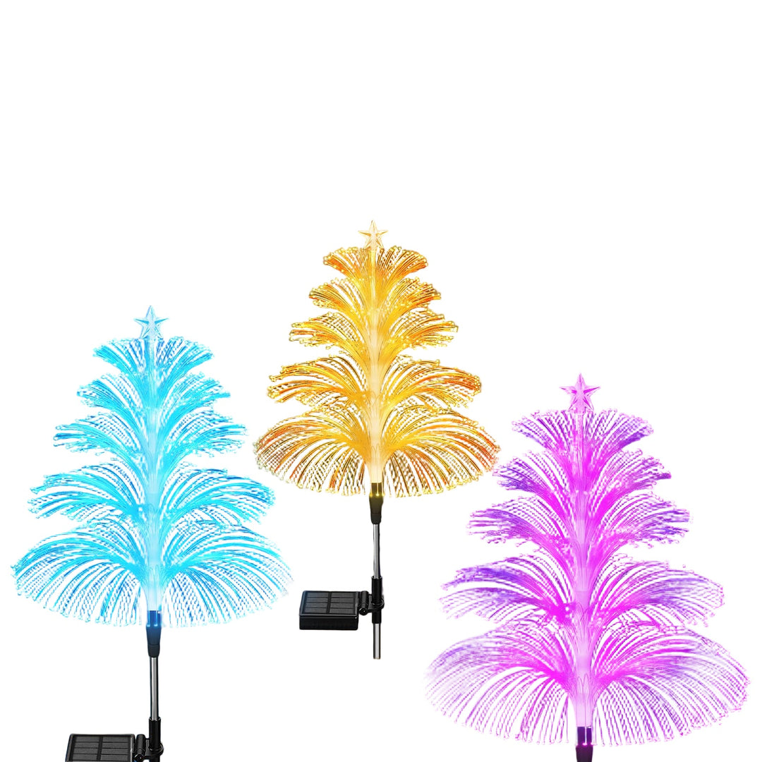BowLift | Illuminate your garden with magical light from the set of 3 solar jellyfish lamps.