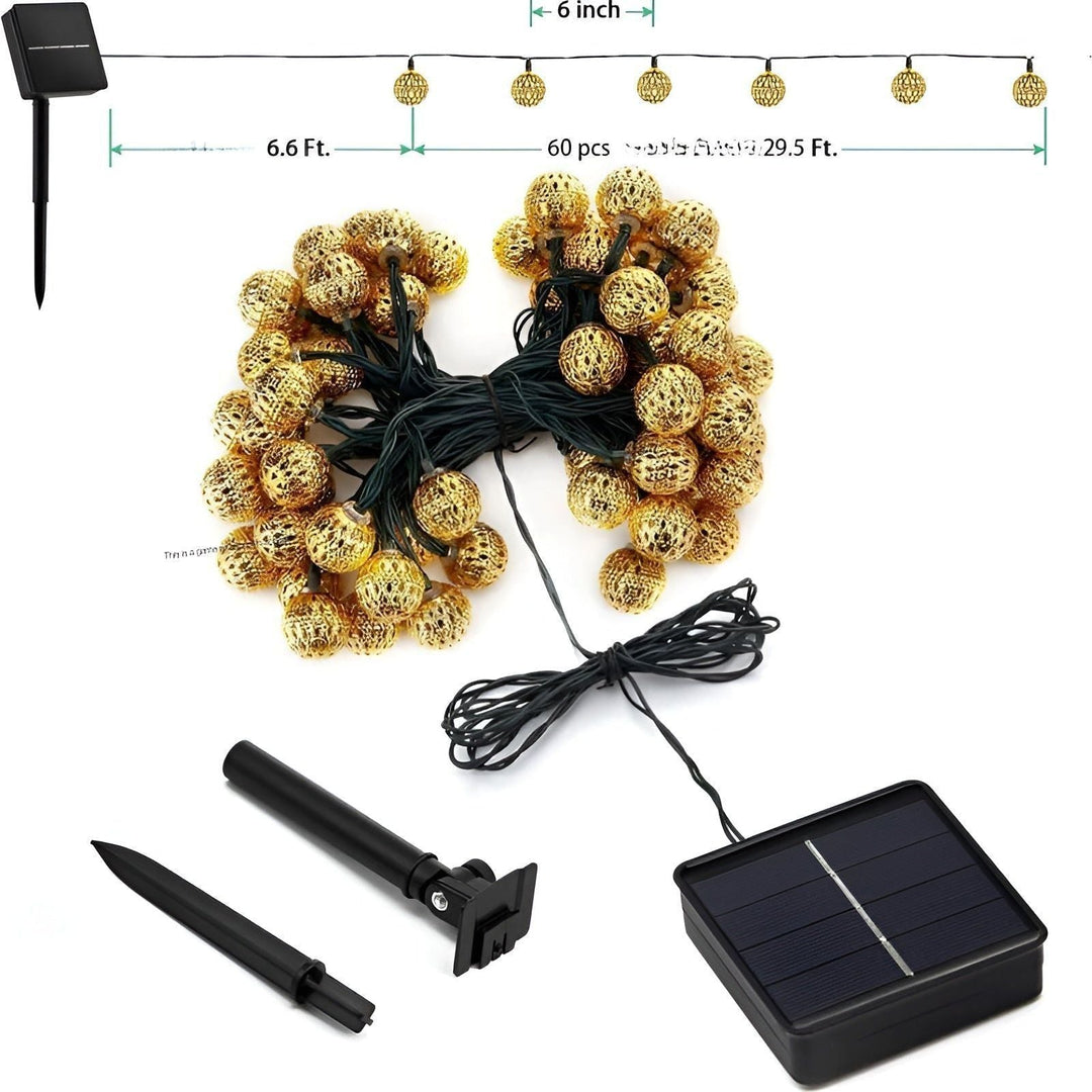 Weatherproof solar powered fairy lights for a warm outdoor atmosphere Bowlift