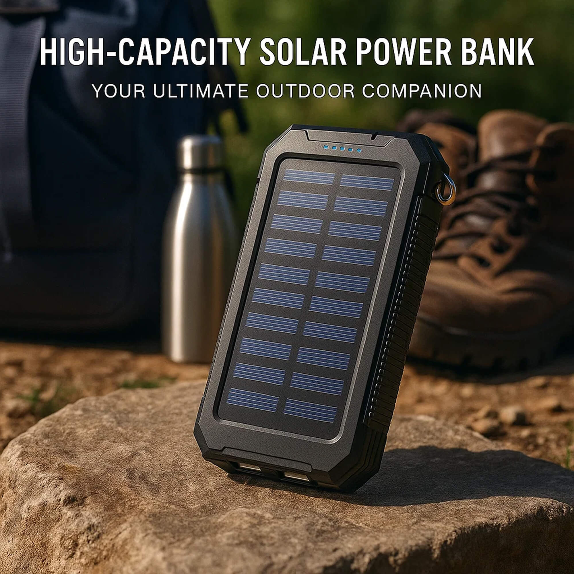 BowLift | 500000mAh Solar Charger Waterproof Power Bank External