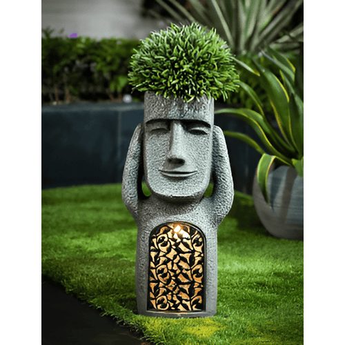 BowLift | solar resin garden statues for an enchanting atmosphere