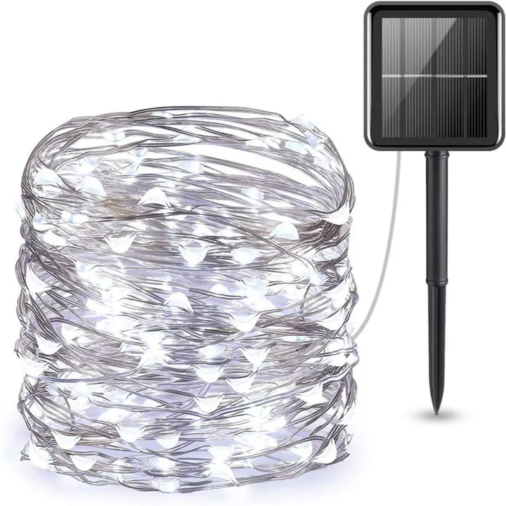 BowLift | LED Sfeerverlichting voor Buiten – Zonne-energie Lichtsnoer met 8 Modi & IP65 Waterdicht Ontwerp