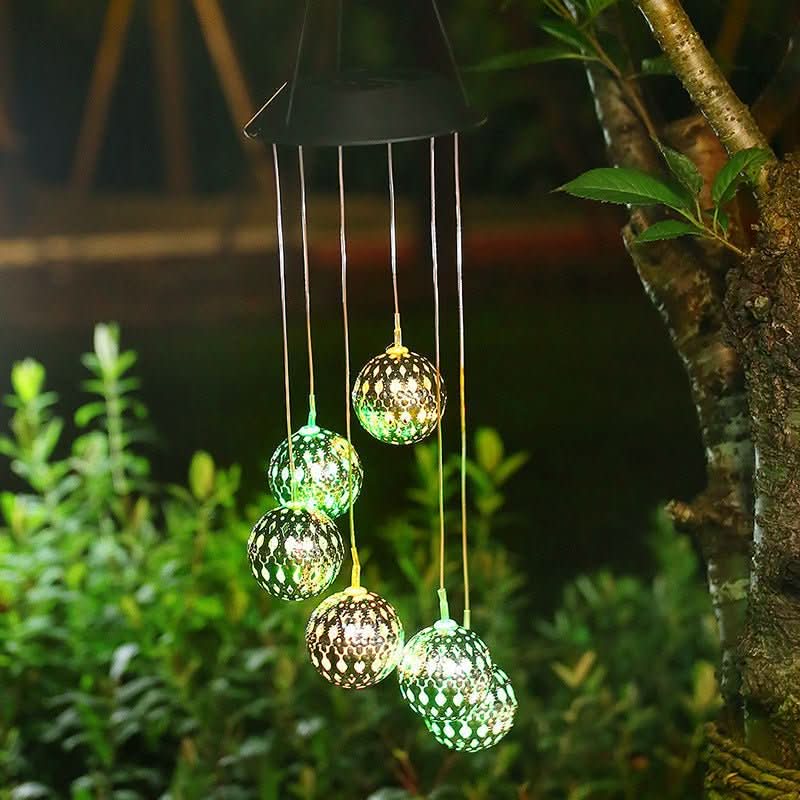 BowLift | Solar Wind Chime with LED Light for Garden & Terrace