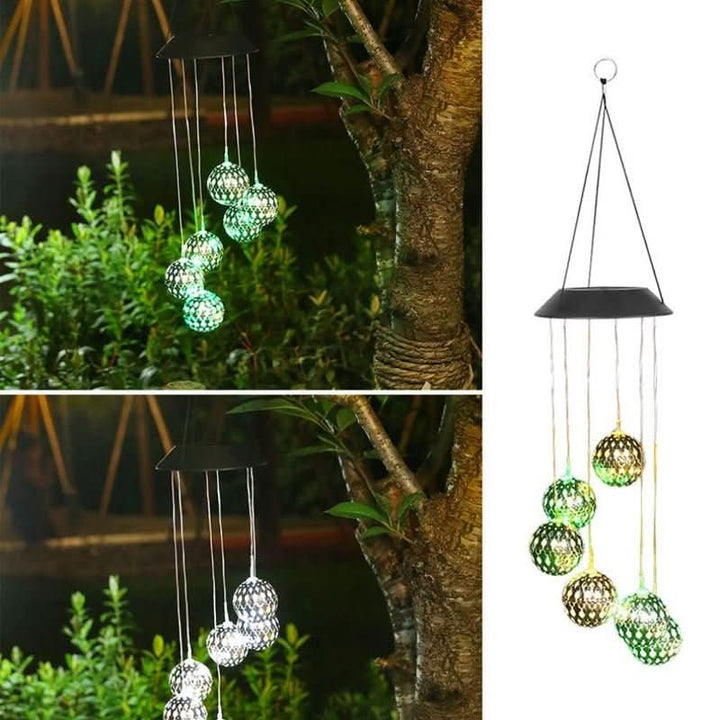 BowLift | Solar Wind Chime with LED Light for Garden & Terrace