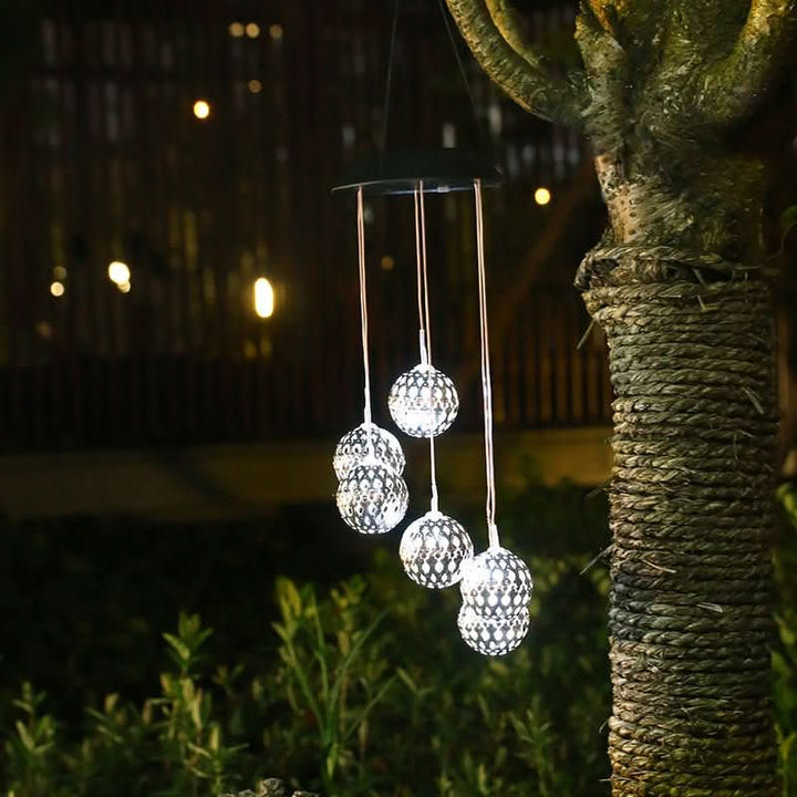 BowLift | Solar Wind Chime with LED Light for Garden & Terrace