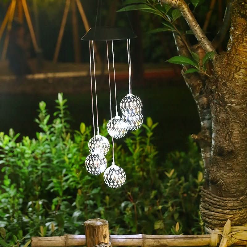BowLift | Solar Wind Chime with LED Light for Garden & Terrace