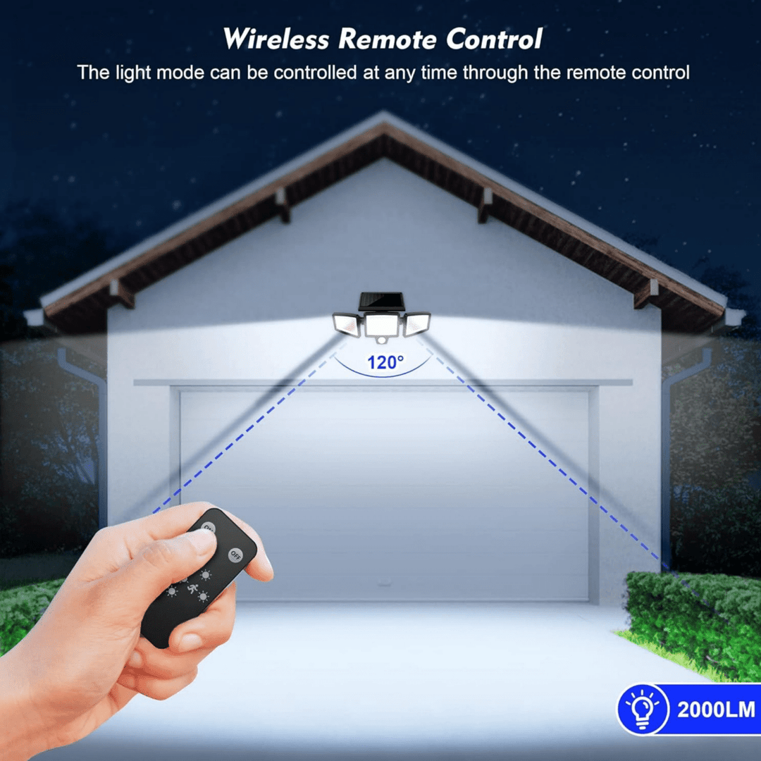 BowLift | Solar-powered security light with motion sensor & remote control