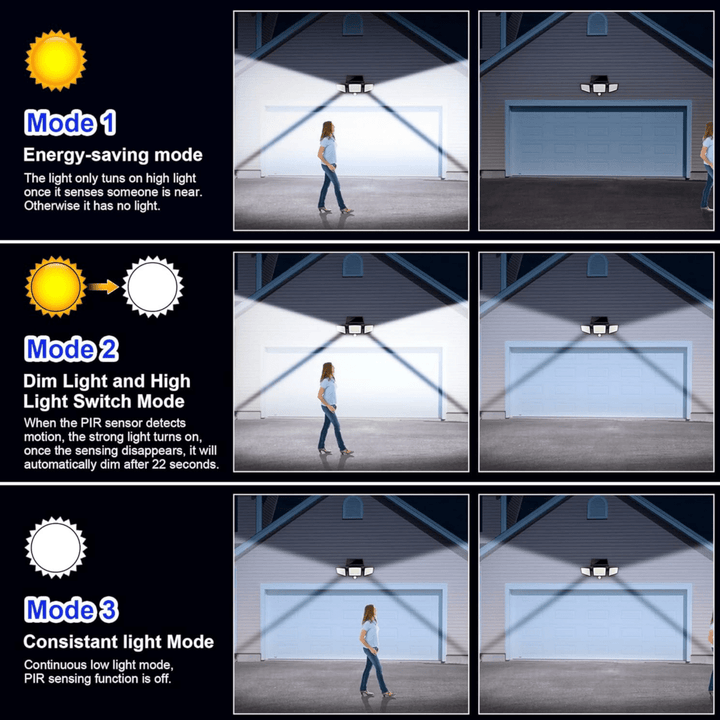 BowLift | Solar-powered security light with motion sensor & remote control