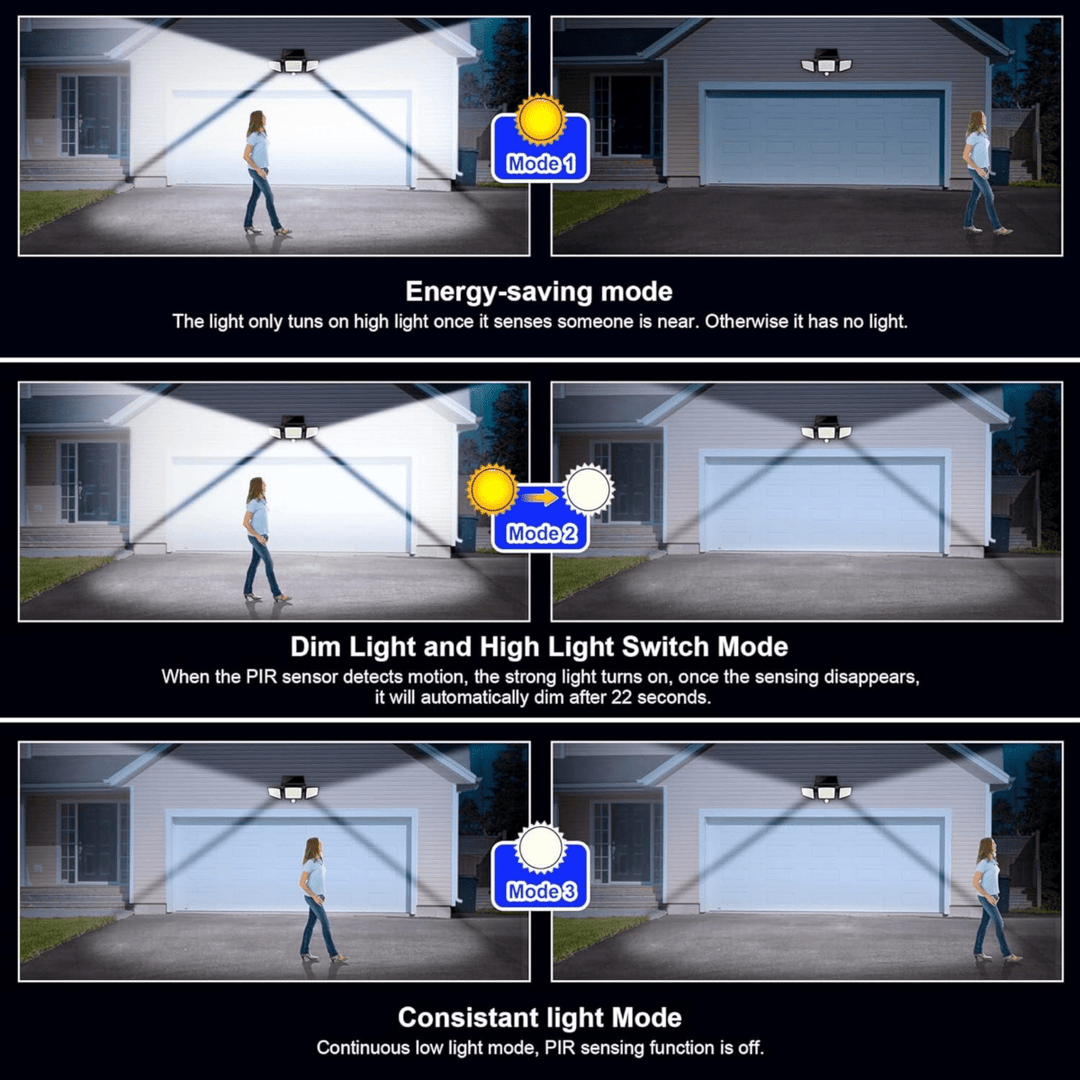 BowLift | Solar-powered security light with motion sensor & remote control