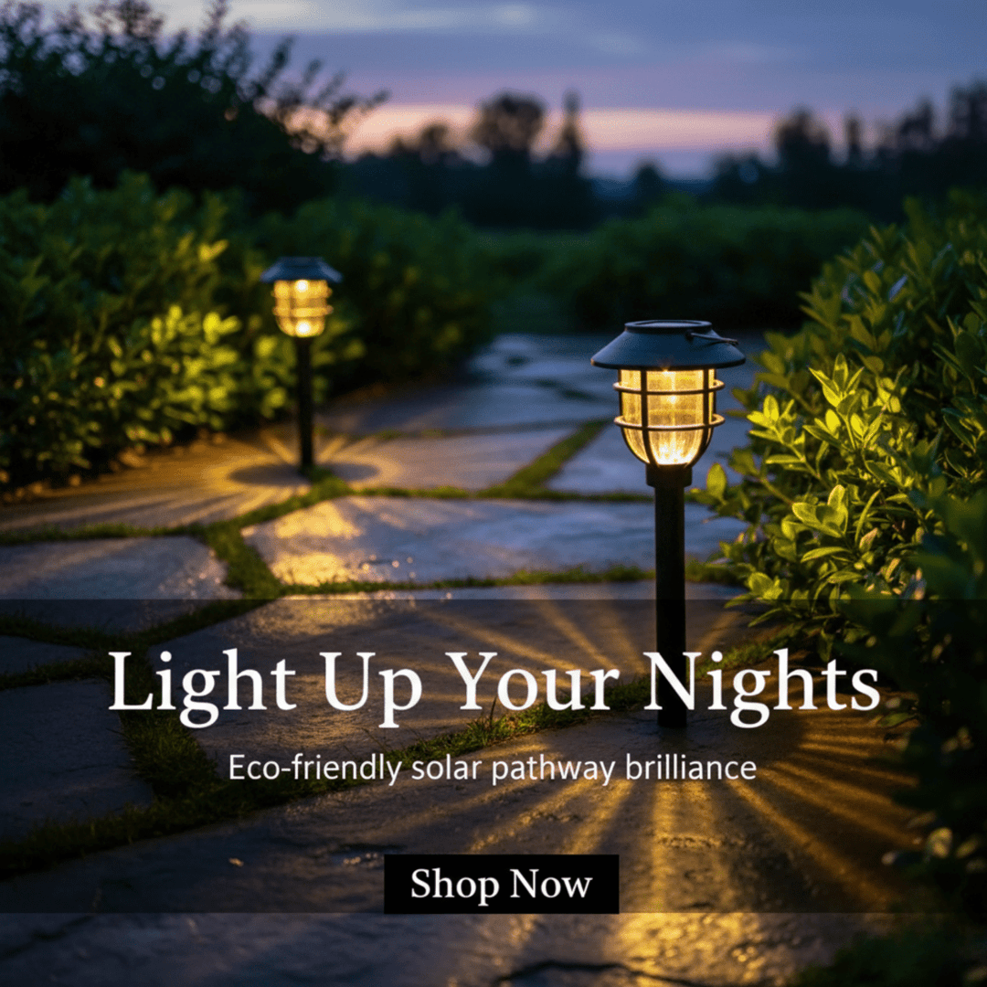BowLift | Solar-powered LED garden path lights for safe outdoor lighting