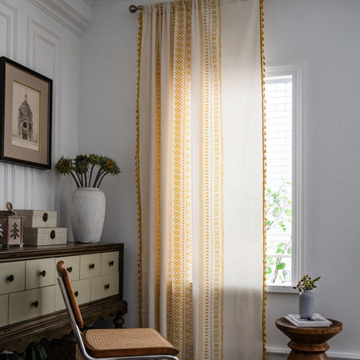 BowLift | Solstice Loom Artisan Tassel Curtain