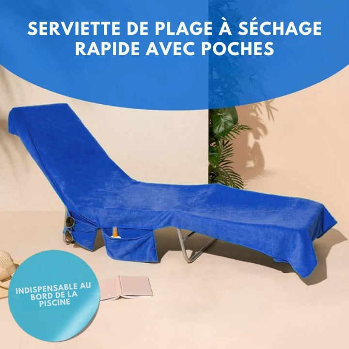 BowLift | Towel with pockets & non-slip grip for deckchairs