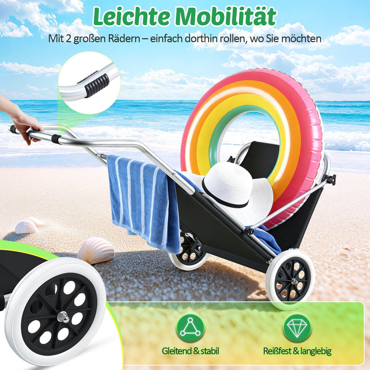 Sun lounger with wheels and sun canopy folding garden lounger | Bowlift