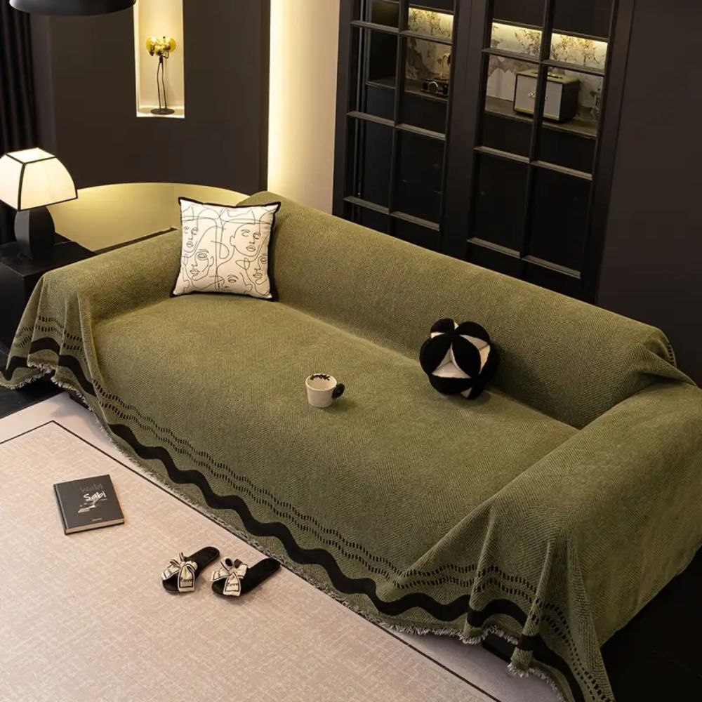 BowLift | Sora Line Tasseled Sofa Cover