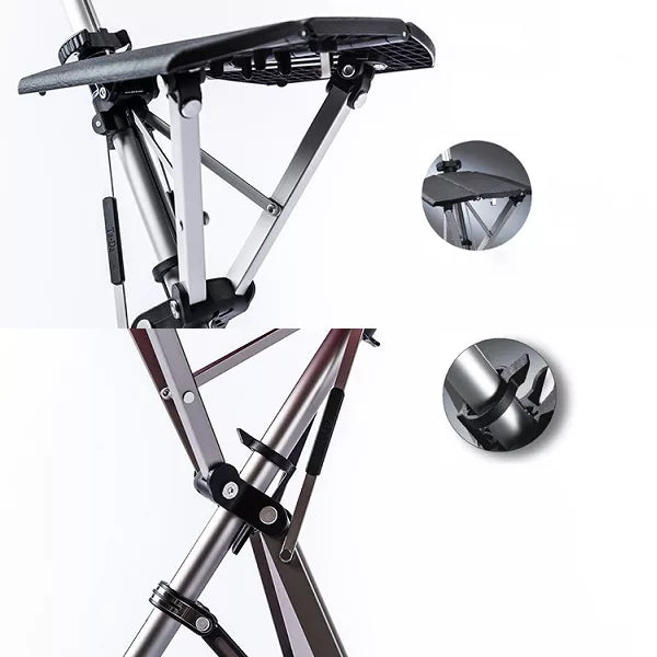 SitWalk Folding Walking Stick – Walking Stick with Sitting Function and Ergonomic Grip | Bowlift