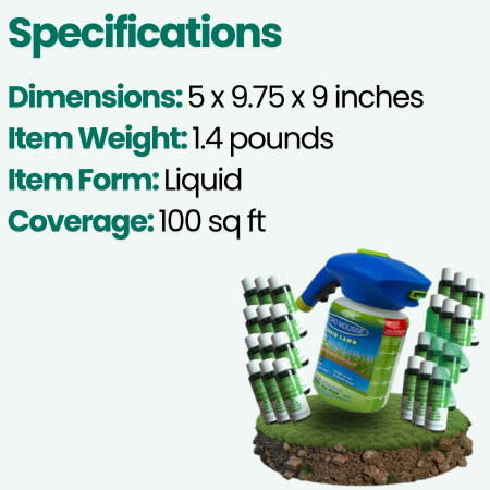 BowLift | Liquid Lawn Hydro Mousse Spray On Grass Seed | Easy Application for Patchy Lawns & High-Traffic Areas