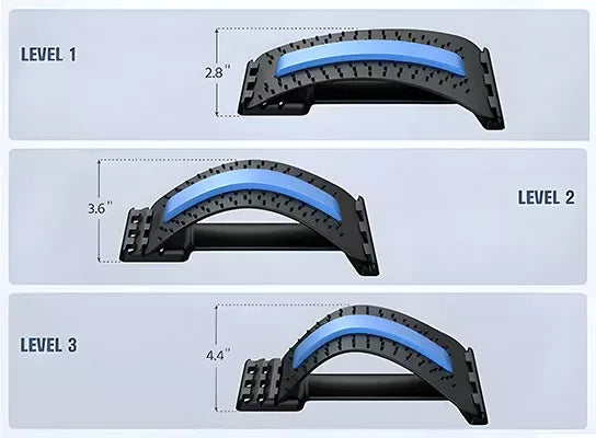 SpineEase | Adjustable back stretcher & lumbar acupressure massager for instant pain | Bowlift