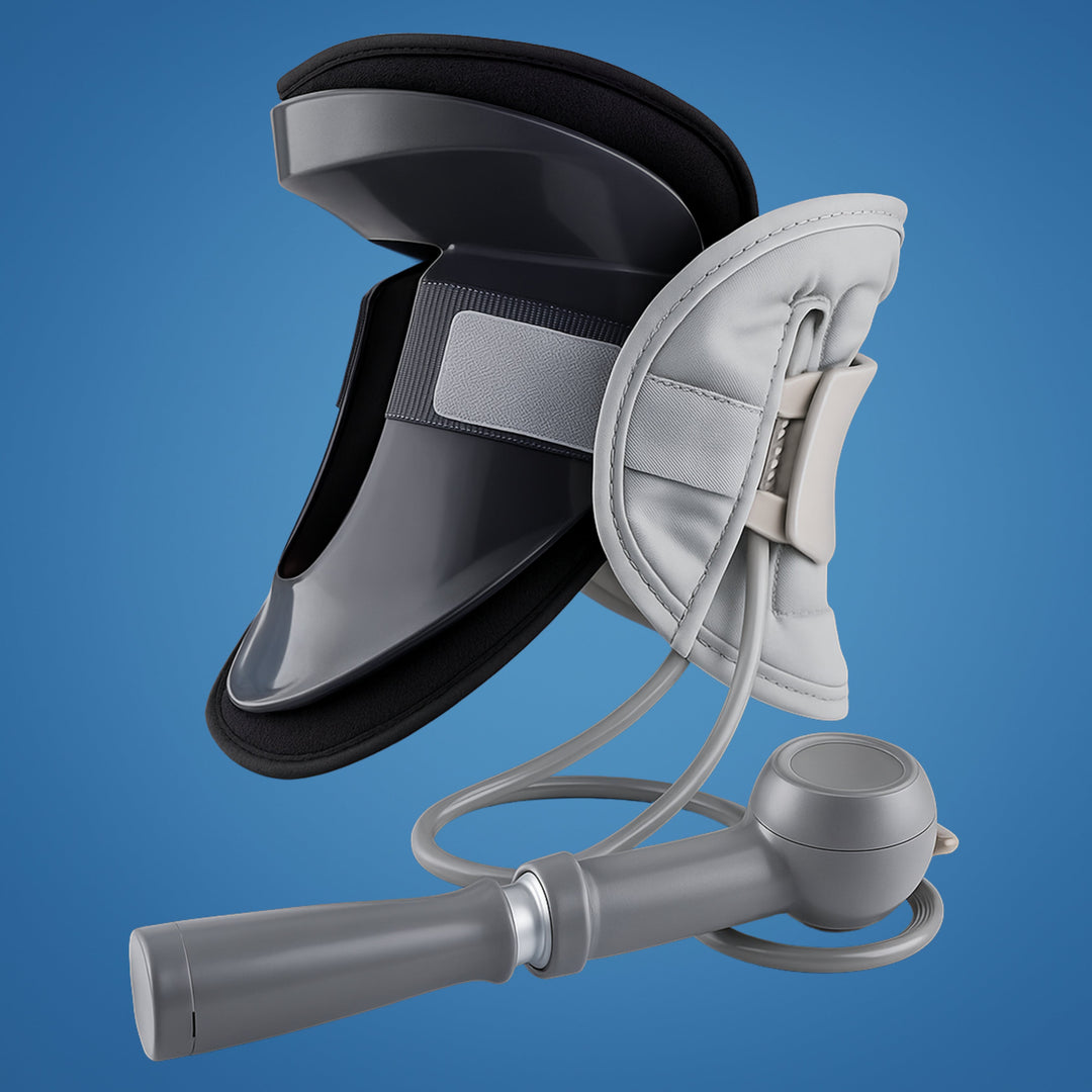 SpineEase | Neck Traction Collar – Cervical Retractor for Spinal Decompression, Nerve & Posture Support – Neck Pain Relief Aid Bowlift
