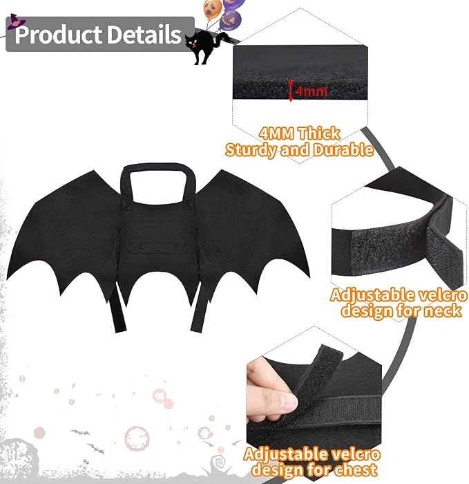 BowLift | Spooky Halloween Pets Bat Wings