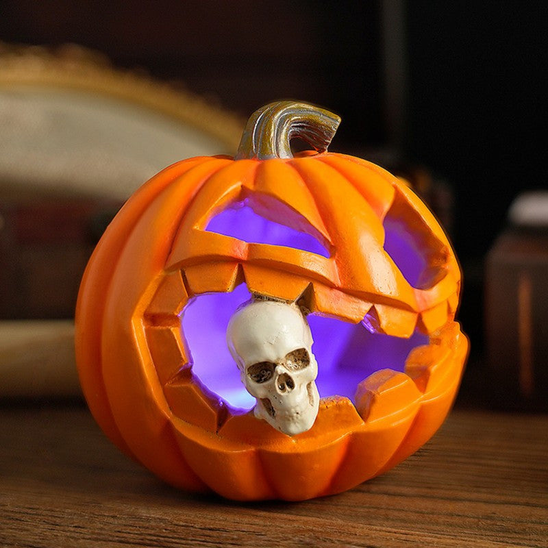 BowLift | Haunting Jack O’Lantern – Realistic Skull Halloween Prop Decoration