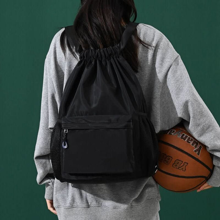 BowLift | Sporty Drawstring Backpack with Shoe Compartment & Pockets