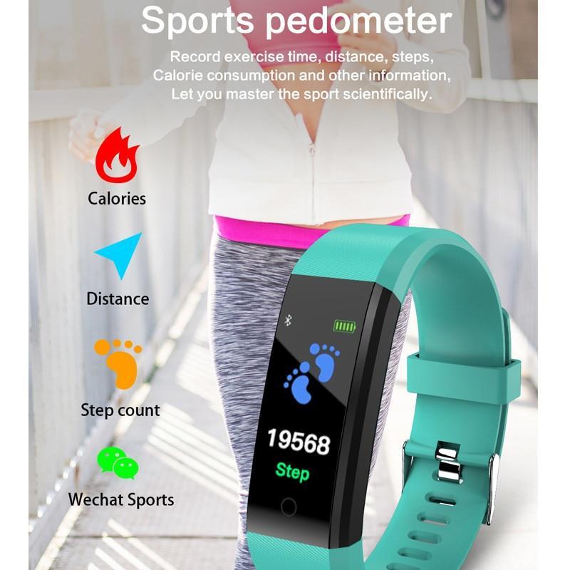 BowLift | Sports Smart Band Heart Rate Fitness Tracker Smart Bracelet Waterproof Smartband Blood Pressure Smart Wristband Smart Watch Men