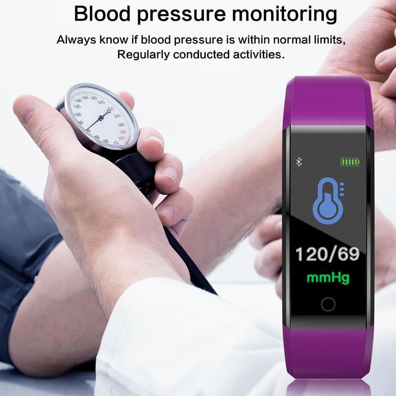 BowLift | Sports Smart Band Heart Rate Fitness Tracker Smart Bracelet Waterproof Smartband Blood Pressure Smart Wristband Smart Watch Men