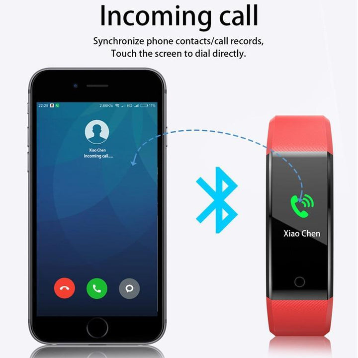 BowLift | Sports Smart Band Heart Rate Fitness Tracker Smart Bracelet Waterproof Smartband Blood Pressure Smart Wristband Smart Watch Men
