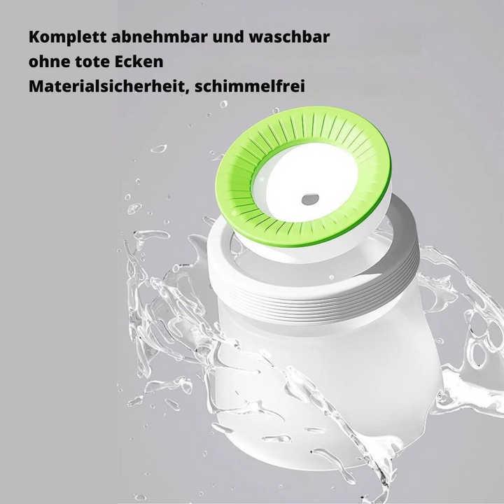 Leak-proof splash guard bowl for dogs & cats Bowlift