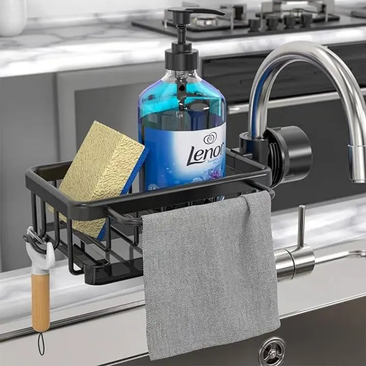 BowLift | Faucet sink organizer – stainless steel, compact and practical