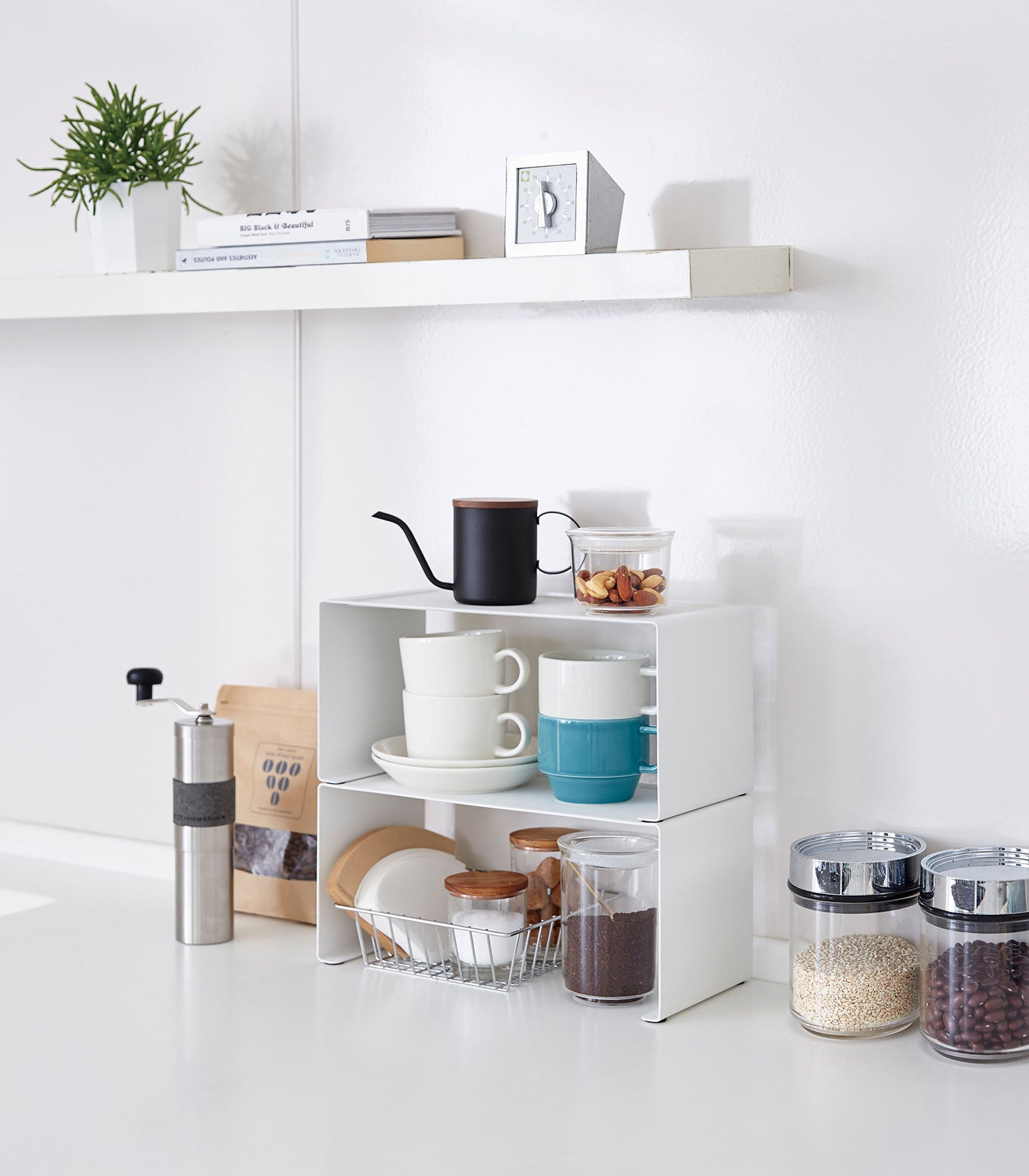 BowLift | Stackable Kitchen Shelf - Two Sizes - Steel