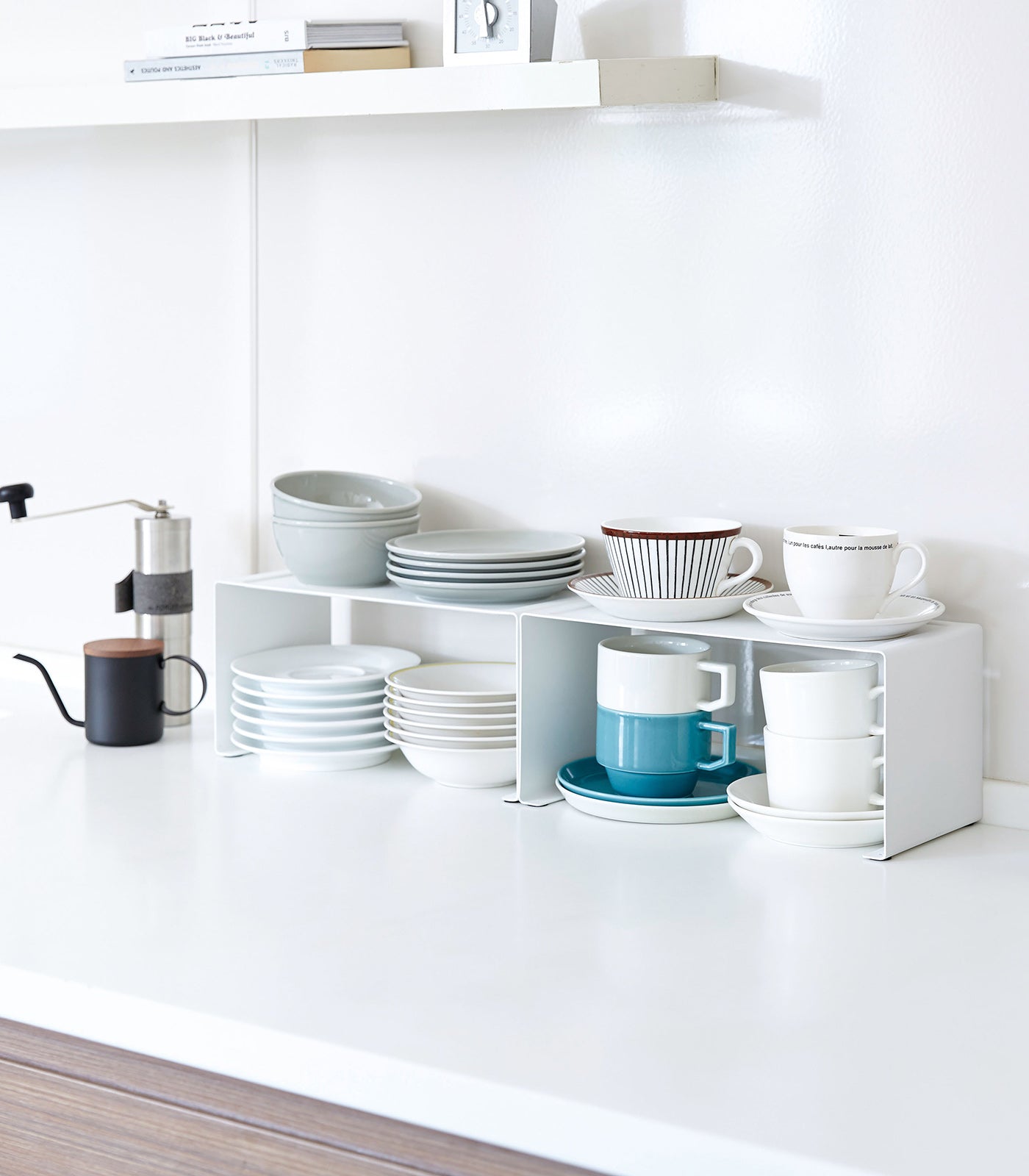 BowLift | Stackable Kitchen Shelf - Two Sizes - Steel