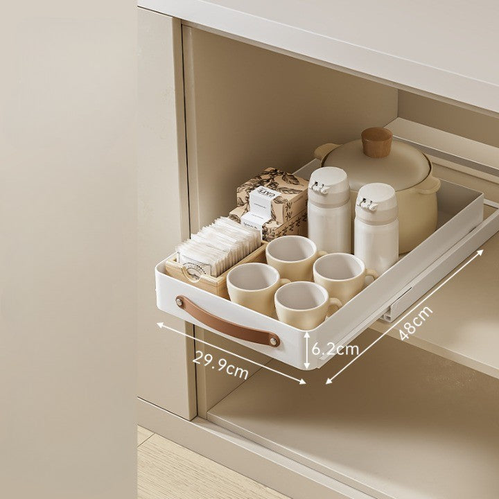 BowLift | Stainless Steel Pull-Out Storage Kitchen Organizer Tray