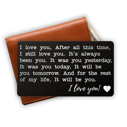 BowLift | Stainless Steel Card Lettering Gift Wallet Holder