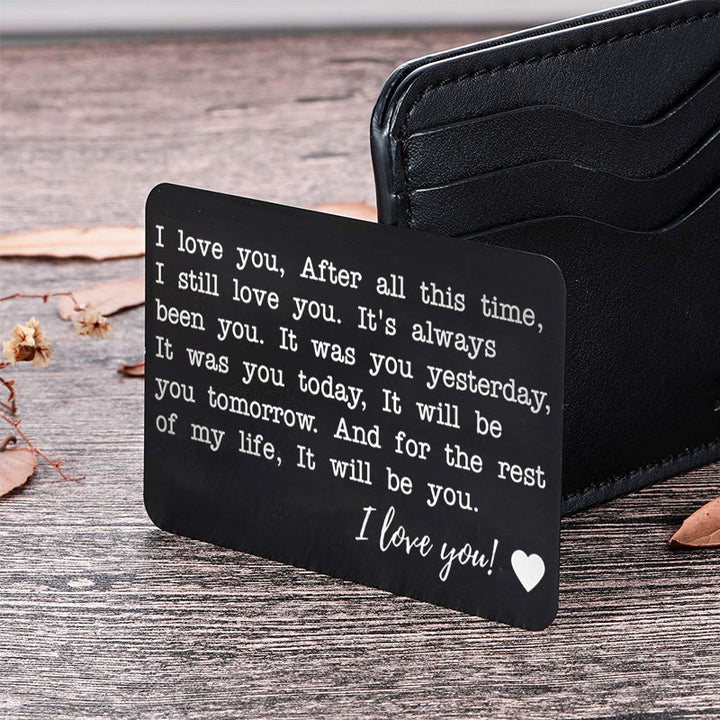 BowLift | Stainless Steel Card Lettering Gift Wallet Holder