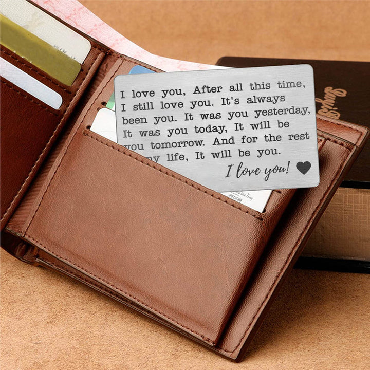 BowLift | Stainless Steel Card Lettering Gift Wallet Holder