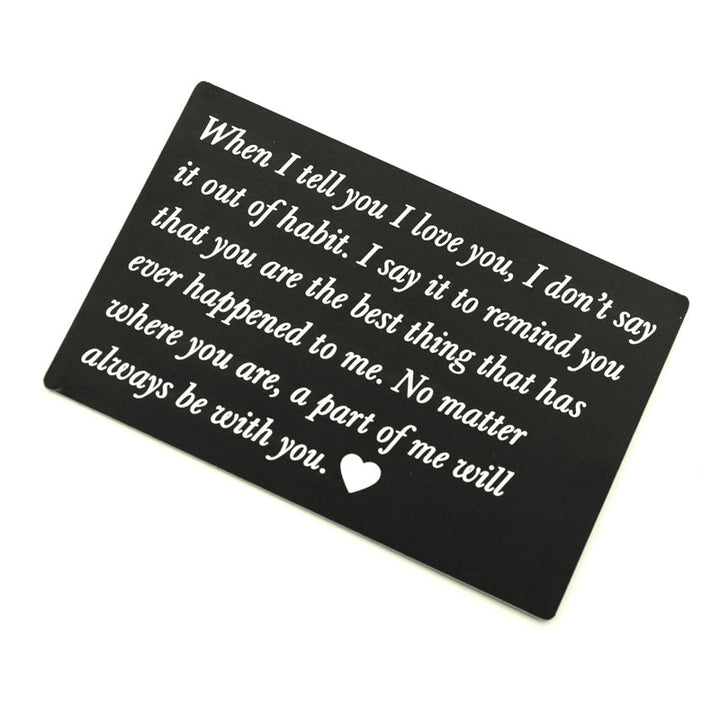 BowLift | Stainless Steel Card Lettering Gift Wallet Holder