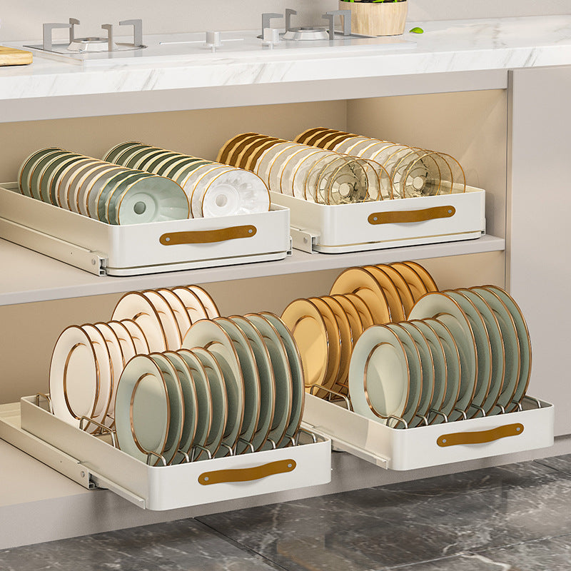 BowLift | Stainless Steel Pull-Out Storage Kitchen Organizer Tray