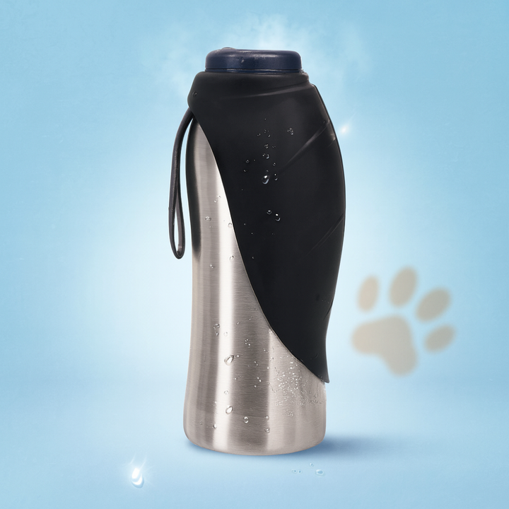 BowLift | Stainless Steel Dog Water Bottle Portable Leak Proof Travel Bowl