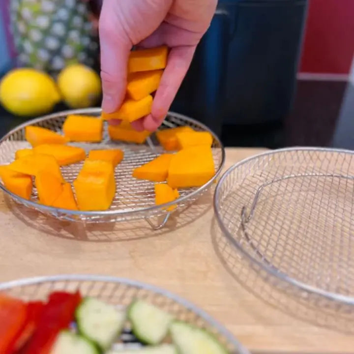 BowLift | Stackable Stainless Steel Air Fryer Rack Set (3 Pieces)