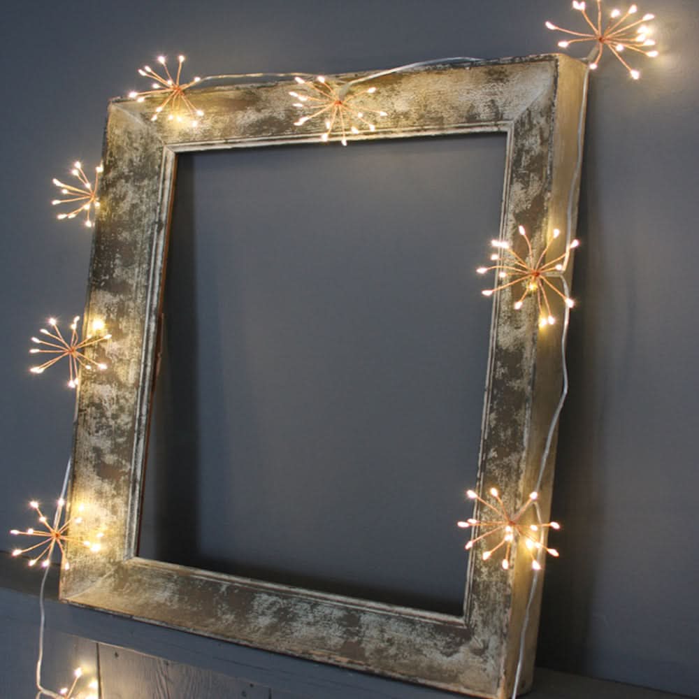 BowLift | Copper Starburst Fairy String Lights Indoor Outdoor