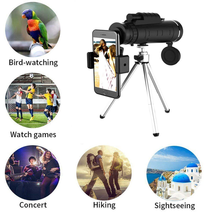 BowLift | Starscope HD Monocular – High-Powered Waterproof Telescope with Smartphone Holder & Tripod
