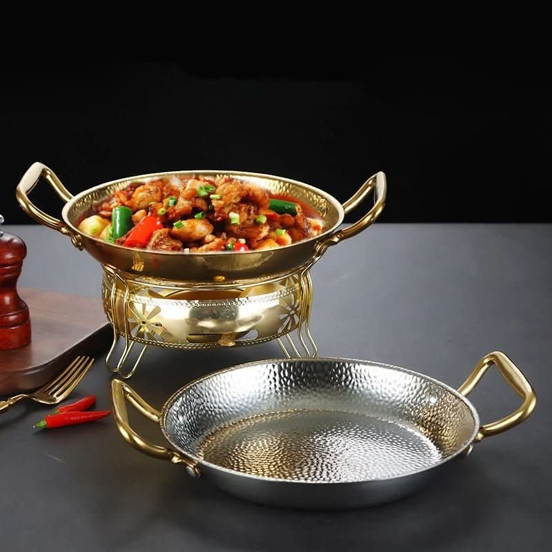 BowLift | Hammered stainless steel pot for frying, sauces & versatile cooking