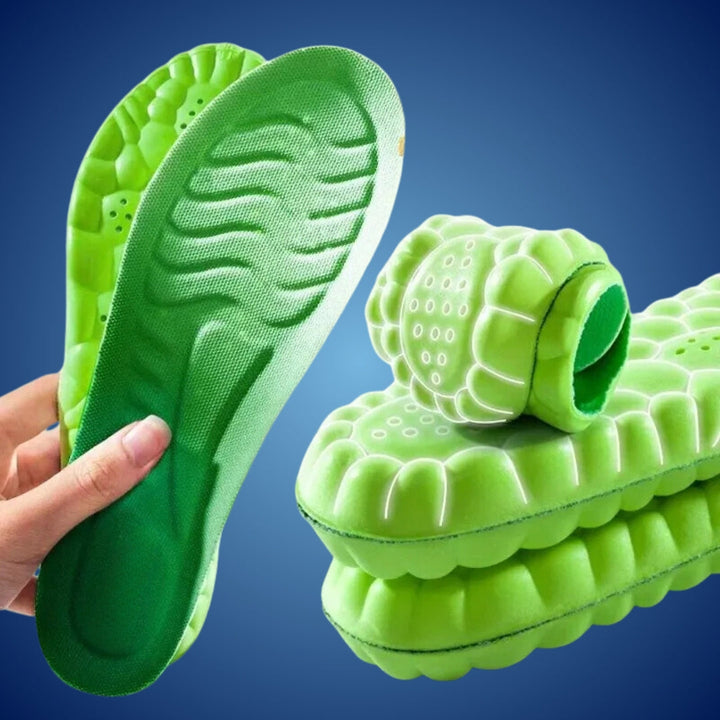 StepEase Cloud 4D Orthopedic Insoles for Foot Pain Relief | Heel pain Relief - Shock Absorption Insoles - Foot Comfort - Posture Support Bowlift