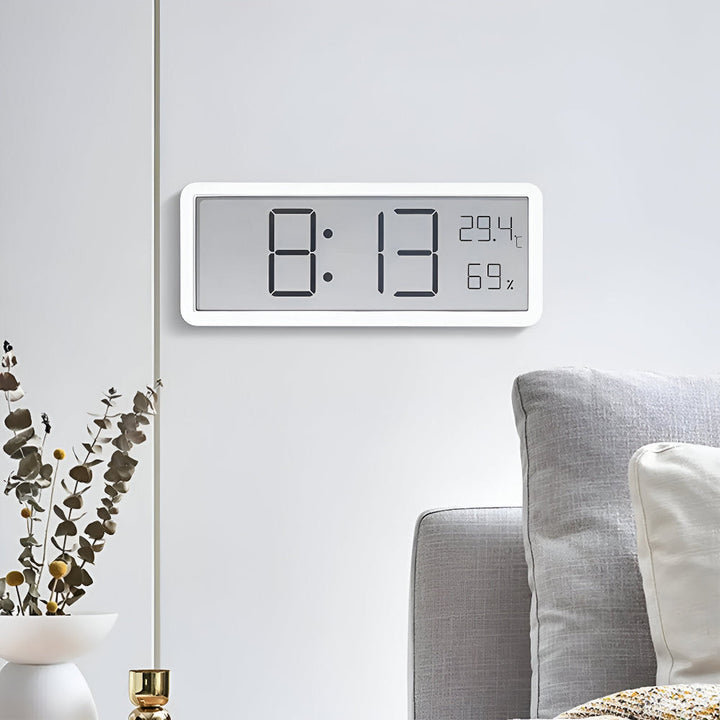 Digital LED Wall Clock – Large Display with Temperature and Humidity | Bowlift