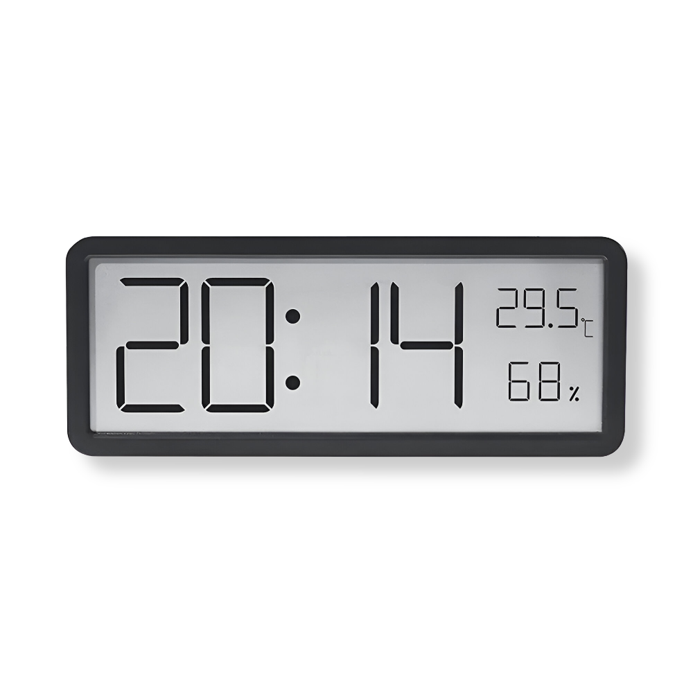 Digital LED Wall Clock – Large Display with Temperature and Humidity | Bowlift