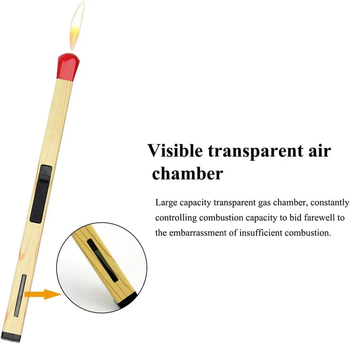 BowLift | Stylish Refillable Butane Lighter in Matchstick Design