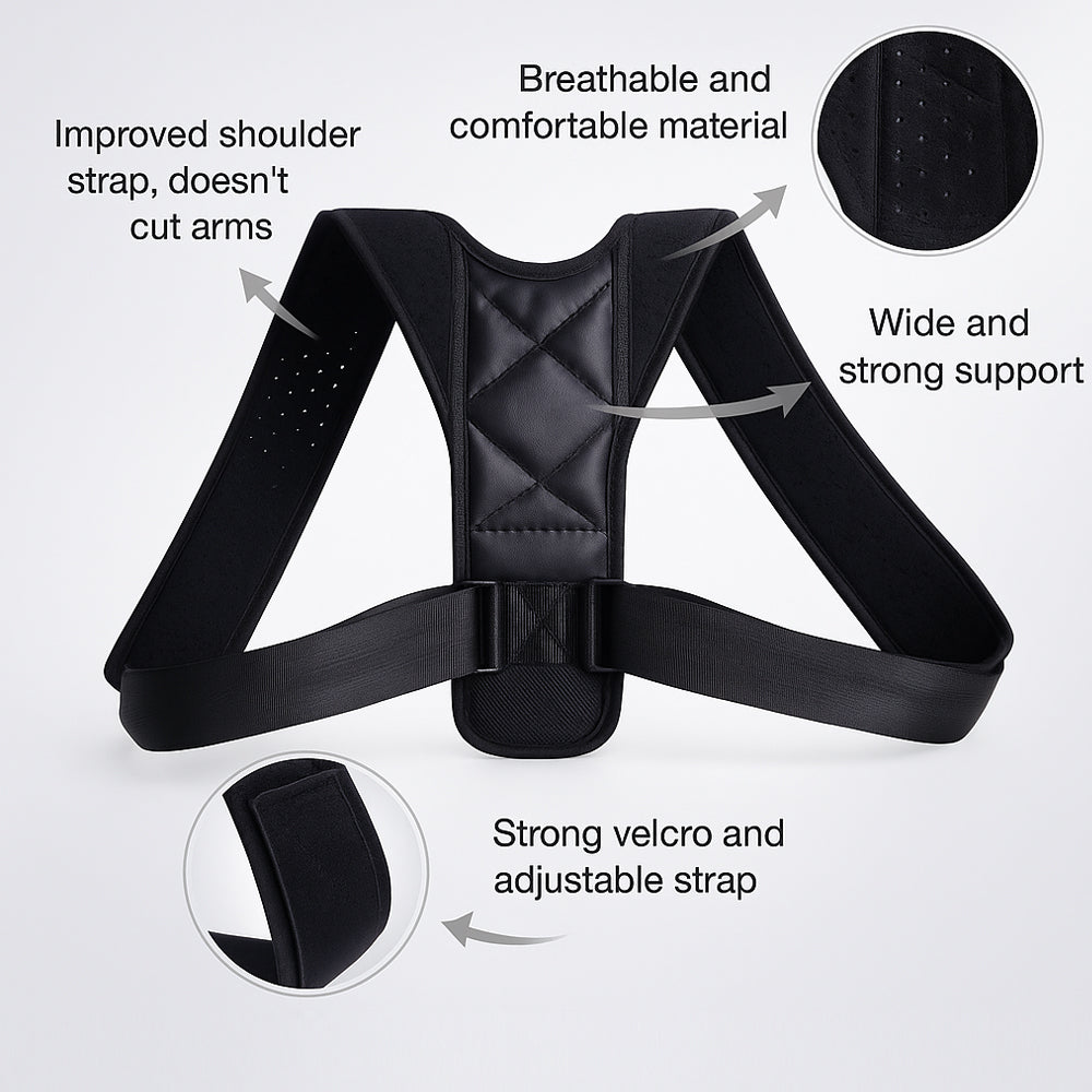 Adjustable posture-correcting back support | Bowlift